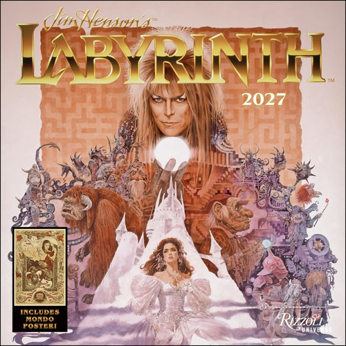 2027 Calendar Jim Henson's Labyrinth with Poster Square Wall, Rizzoli Universe AM49453