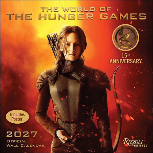 2027 Calendar The World of The Hunger Games with Poster Square Wall, Rizzoli Universe AM49750