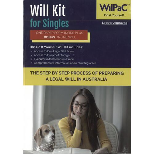 WilPac Do It Yourself Will Kit For Singles