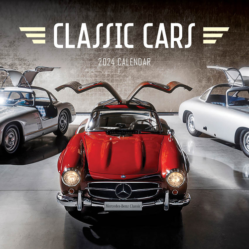2022 Calendar Classic Cars Square Wall by Paper Pocket
