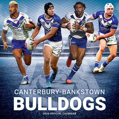 2022 Calendar NRL Canterbury Bankstown Bulldogs Square Wall 