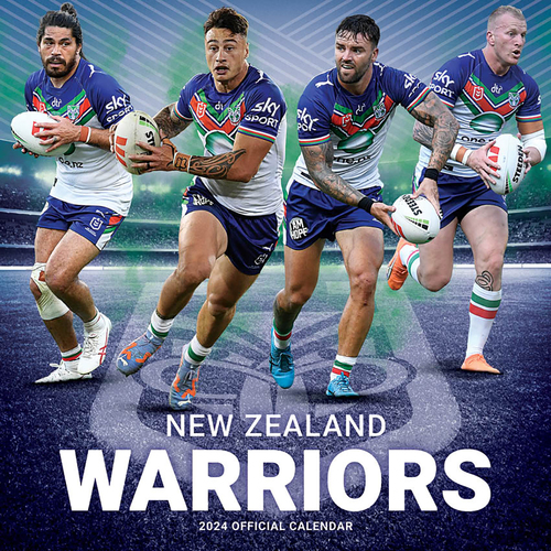 2022 Calendar NRL New Zealand Warriors Square Wall by Paper Pocket 