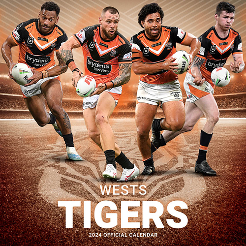 2022 Calendar NRL Wests Tigers Square Wall by Paper Pocket 