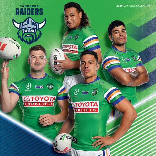 2020 NRL Canberra Raiders Square Wall Calendar by Paper Pocket 18133