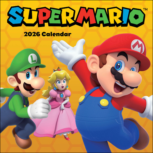 2026 Calendar Super Mario Square Wall, Abrams AM83531