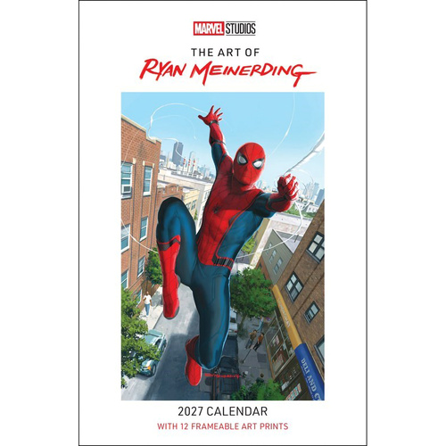 2027 Calendar Marvel Studios: The Art of Ryan Meinerding with 12 Prints Deluxe Wall, Abrams AM91246