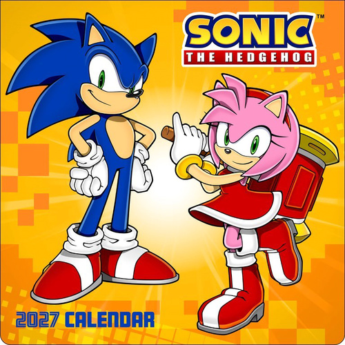 2027 Calendar Sonic the Hedgehog Square Wall, Abrams AM91680