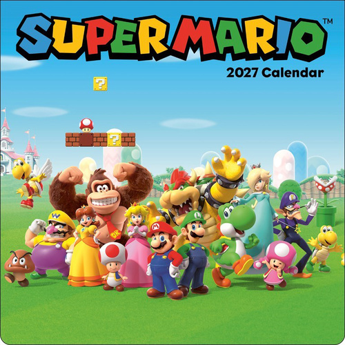 2027 Calendar Super Mario Square Wall, Abrams AM92380