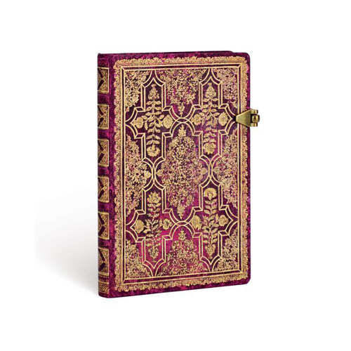 Fall Filigree Amaranth Mini Lined Journal By Paperblanks