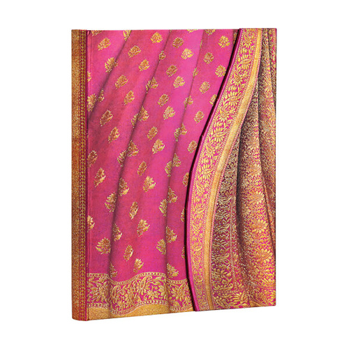 Varanasi Silks & Saris Gulabi Midi Lined Journal By Paperblanks