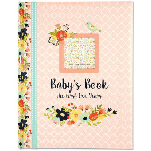 Peter Pauper Press Baby's Book The First Five Years - Floral 325952