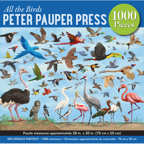 Peter Pauper Press Jigsaw Puzzle 1000 Piece - All The Birds 334930