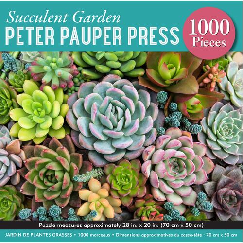 Peter Pauper Press Jigsaw Puzzle 1000 Piece - Succulent Garden 334961