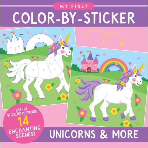 Peter Pauper Press My First Color-by-Sticker Book Unicorns & More 339515
