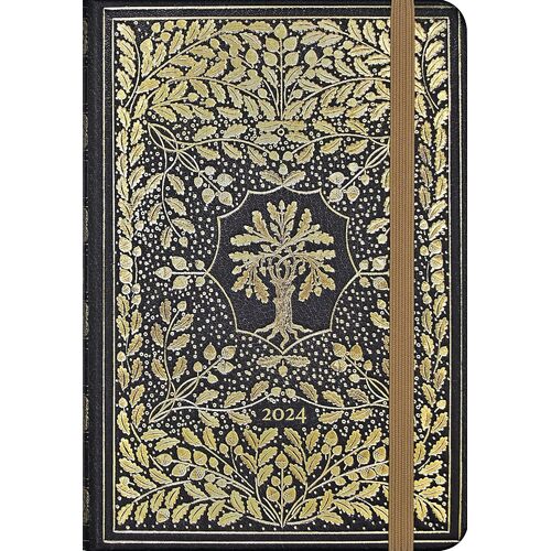 2024 Diary Gilded Tree of Life 13x18cm Week to View, Peter Pauper Press 340399