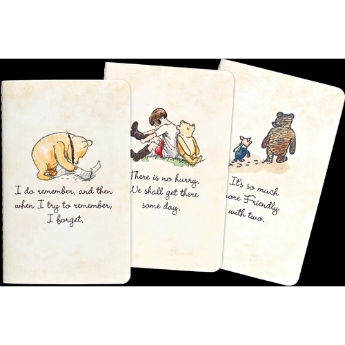 Peter Pauper Press Jotter Notebooks Winnie-the-Pooh (Set of 3), 346513