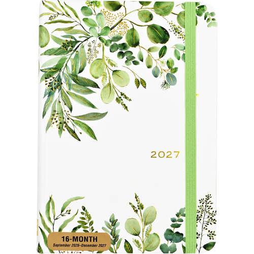 Peter Pauper Press 2027 Planner Eucalyptus 16-Month Weekly Small, 347367