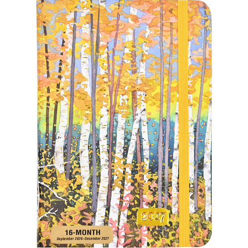 2027 16-Month Planner Peter Pauper Press Aspen Forest Compact Week to View, 347480