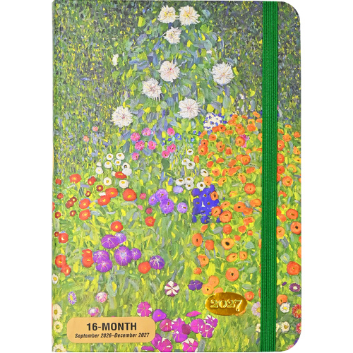 Peter Pauper Press 2027 Planner Cottage Garden 16-Month Weekly Small, 347497