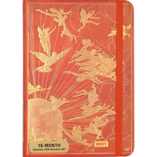 2027 16-Month Planner Peter Pauper Press Orange Fairy Compact Week to View, 347527