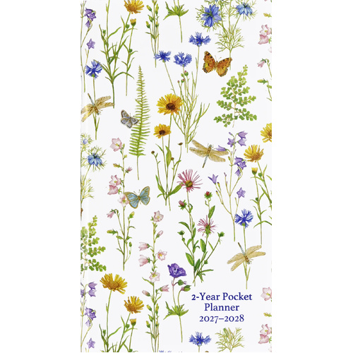 Peter Pauper Press 2027-2028 Planner Wildflower Garden 2-Year Monthly Pocket, 347589