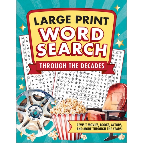 Peter Pauper Press Large Print Word Search - Through The Decades 348777