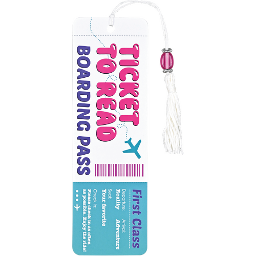 Peter Pauper Press Children's Bookmark - Boarding Pass, 348869