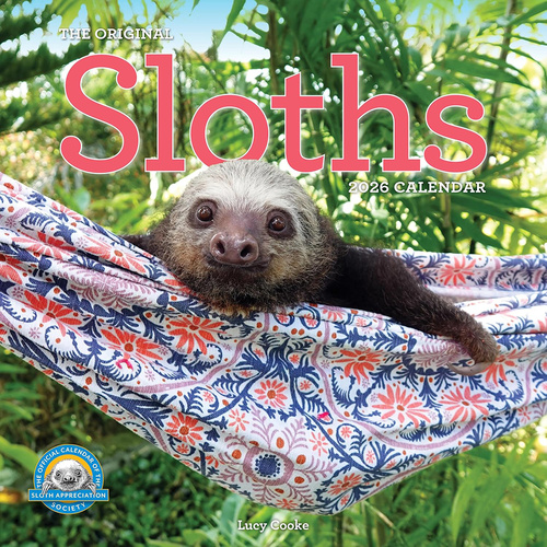 2026 Calendar The Original Sloths Square Wall, Workman