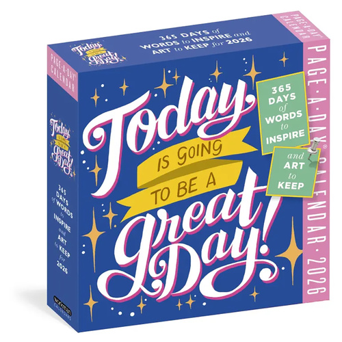 2026 Calendar Today Is Going to Be a Great Day! Page-A-Day Boxed, Workman