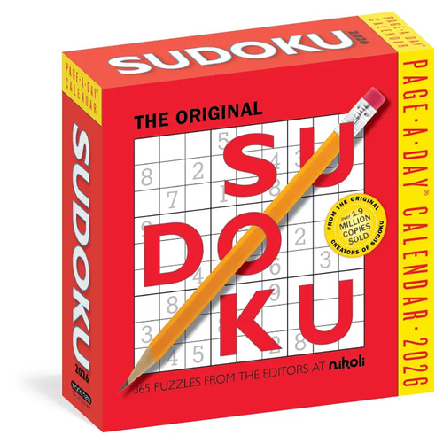 2026 Calendar The Original Sudoku Page-A-Day Boxed, Workman