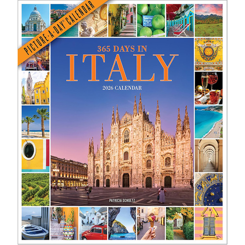 2026 Calendar 365 Days in Italy Picture-A-Day Vertical Wall, Workman