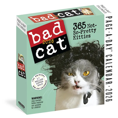 2026 Calendar Bad Cat Page-A-Day Boxed, Workman