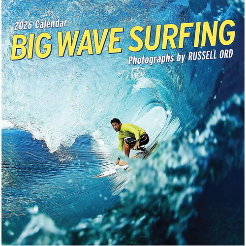 2026 Calendar Big Wave Surfing Square Wall, Workman
