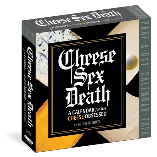 2026 Calendar Cheese Sex Death Page-A-Day Boxed, Workman