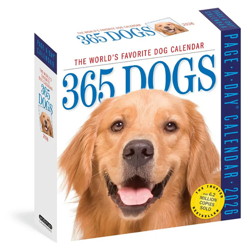 2026 Calendar 365 Dogs Page-A-Day Boxed, Workman