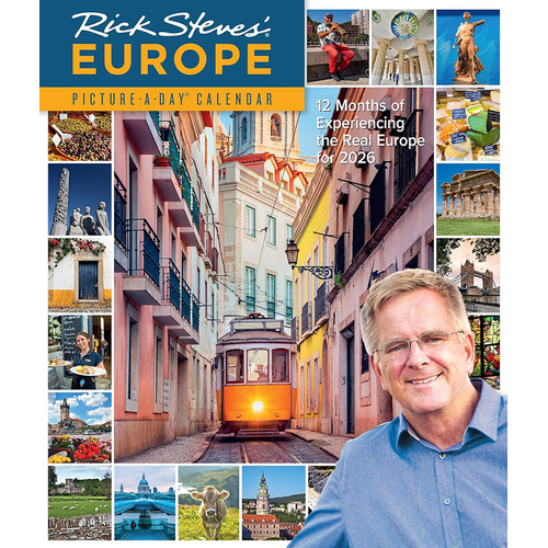 2026 Calendar Rick Steves' Europe Picture-A-Day Vertical Wall, Workman