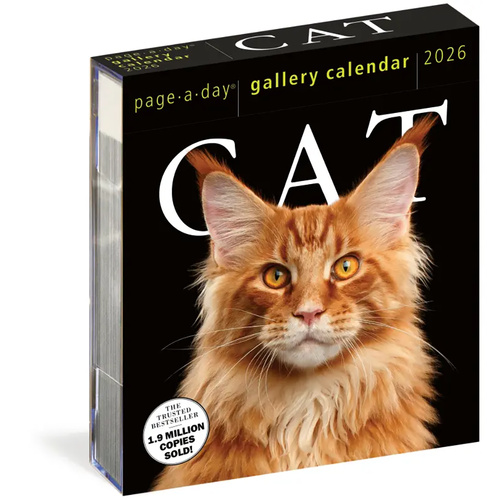 2026 Calendar Cat Page-A-Day Gallery Boxed, Workman
