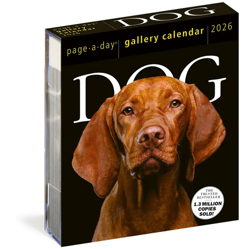 2026 Calendar Dog Page-A-Day Gallery Boxed, Workman