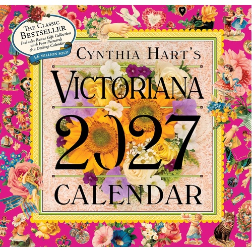 2027 Calendar Cynthia Hart's Victoriana Square Wall, Workman