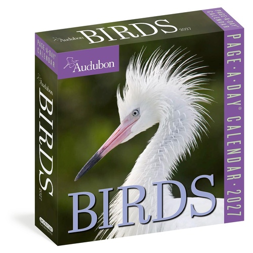 2027 Calendar Page-A-Day Audubon Birds Day-to-Day Boxed, Workman