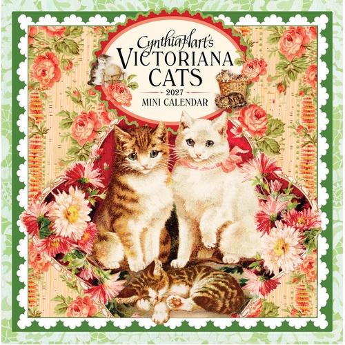 2027 Calendar Cynthia Hart's Victoriana Cats Mini Wall, Workman