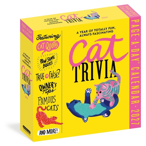 2027 Calendar Page-A-Day Cat Trivia Day-to-Day Boxed, Workman
