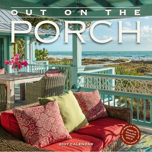 2027 Calendar Out on the Porch Square Wall, Workman