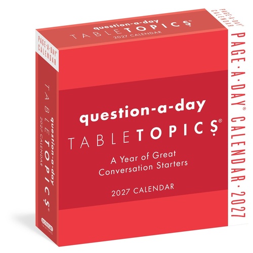 2027 Calendar Page-A-Day TableTopics Question-A-Day Day-to-Day Boxed, Workman