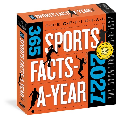 2027 Calendar Page-A-Day The Official 365 Sports Facts-A-Year Day-to-Day Boxed, Workman