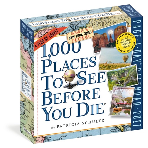2027 Calendar Page-A-Day 1,000 Places to See Before You Die Day-to-Day Boxed, Workman