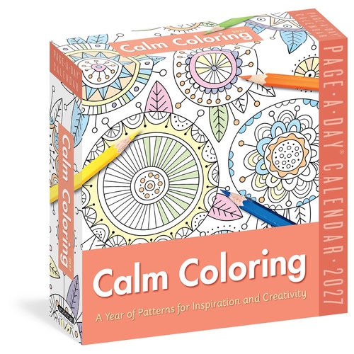 2027 Calendar Page-A-Day Calm Coloring Day-to-Day Boxed, Workman