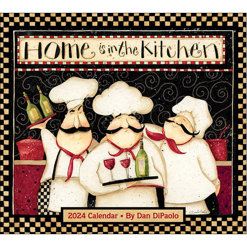 2024 Calendar Home is in the Kitchen Deluxe Wall by Andrews McMeel AM79051