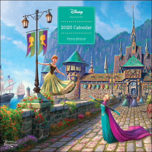 2026 Calendar Thomas Kinkade Studios Disney Dreams Collection Square Wall, Andrews McMeel AM96782