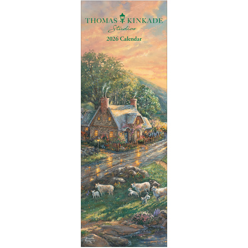 2026 Calendar Thomas Kinkade Studios Slim Wall, Andrews McMeel AM96805